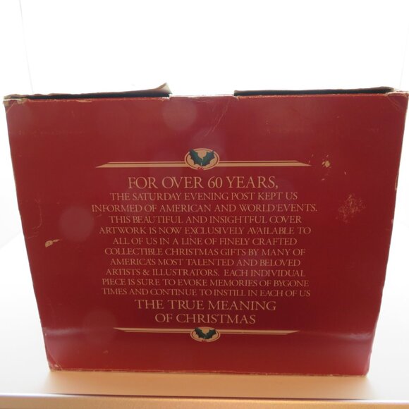 Christmas Santa Figurine Vintage Saturday Evening Post Embracing Hug Child Gifts - Picture 16 of 16